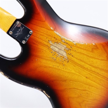 Fender Custom Shop 2024 Custom Collection Time Machine 1961 Jazz Bass Heavy Relic (Super Faded/Aged Bleached 3 Color Sunburst)【夏のボーナスセール】 画像9