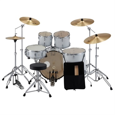 Pearl RS525SCWN/C-2CS #33 + PPB-KCP5 [ROADSHOW シンバル付ドラムフルセット（2クラッシュシンバル仕様） - ピュアホワイト]【純正ドラムマット付属】 画像1