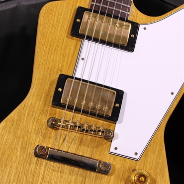 Gibson 【GIBSON×AQUBEストラッププレゼント】1958 Korina Explorer Reissue VOS Natural w/White Pickguard SN. 841177 画像5