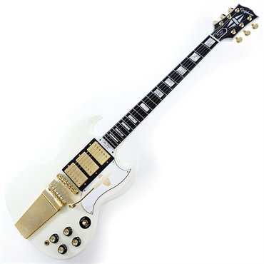 Epiphone Inspired by Gibson Custom Shop 1963 Les Paul SG Custom With Maestro Vibrola (Classic White) 画像1