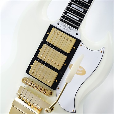 Epiphone Inspired by Gibson Custom Shop 1963 Les Paul SG Custom With Maestro Vibrola (Classic White) 画像3