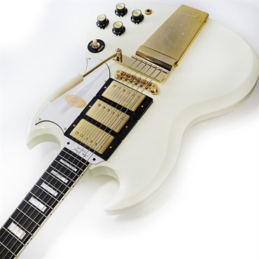 Epiphone Inspired by Gibson Custom Shop 1963 Les Paul SG Custom With Maestro Vibrola (Classic White) 画像5