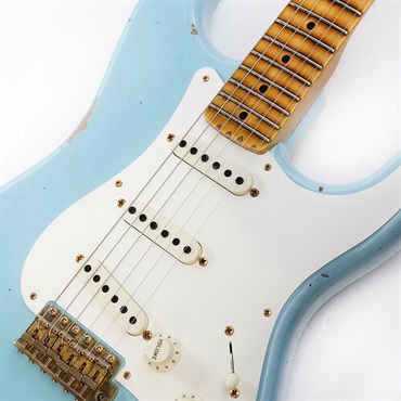 Fender Custom Shop 2023 Spring Event Limited Edition 1957 Stratocaster Relic (Faded/Aged Daphne Blue w/ Gold Hardware) [SN.CZ571482] 【特価】 画像3
