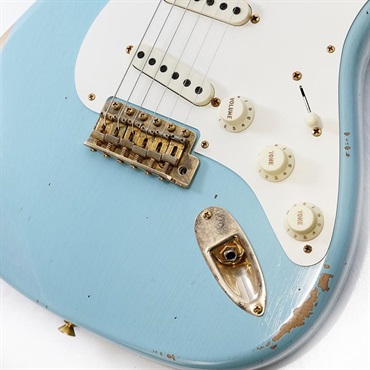 Fender Custom Shop 2023 Spring Event Limited Edition 1957 Stratocaster Relic (Faded/Aged Daphne Blue w/ Gold Hardware) [SN.CZ571482] 【特価】 画像4