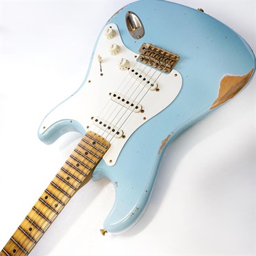 Fender Custom Shop 2023 Spring Event Limited Edition 1957 Stratocaster Relic (Faded/Aged Daphne Blue w/ Gold Hardware) [SN.CZ571482] 【特価】 画像5