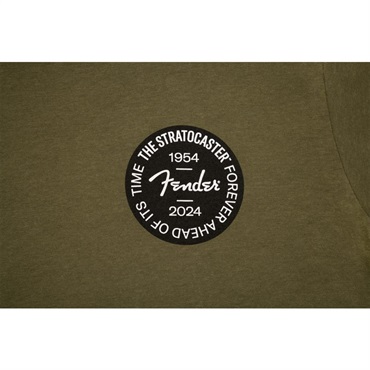 Fender USA 【夏先取り大特価セール】【生産完了品】STRATOCASTER(TM) 70TH ANNIVERSARY BADGE TEE OLIVE (Medium size)(#9101293497) 画像1