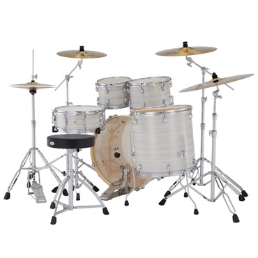 Pearl EXX725SN/C-2CS #777 [EXPORT スタンダードサイズ ドラムセット / 2クラッシュシンバル仕様 - スリップストリームホワイト]【シンバル＆ハードウェア＆スティック付属】 画像3