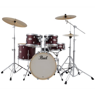 Pearl EXX785N/C #864 [EXPORT ジュニアサイズ ドラムセット - サテンスカーレット]【シンバル＆ハードウェア＆スティック付属】 画像1