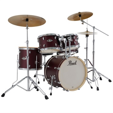 Pearl EXX785N/C #864 [EXPORT ジュニアサイズ ドラムセット - サテンスカーレット]【シンバル＆ハードウェア＆スティック付属】 画像2