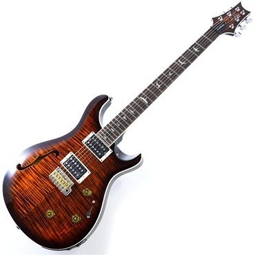 P.R.S. SE Custom 24 Semi-Hollow Piezo (Orange Tiger Smokeburst) 画像1