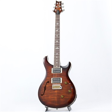 P.R.S. SE Custom 24 Semi-Hollow Piezo (Orange Tiger Smokeburst) 画像1
