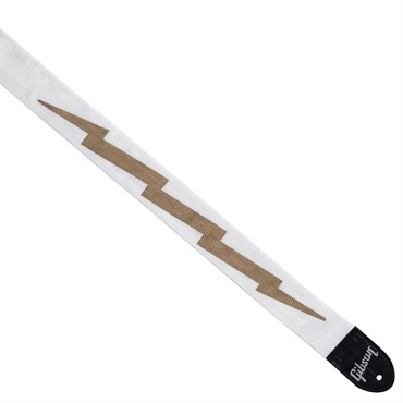 Gibson 【夏先取り大特価セール】The Lightning Bolt Seatbelt (White)【ASBOLT-WHT】 画像1