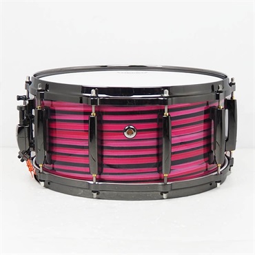 Pearl MMGC1465S/BN #T18 [Masters Maple Gum 14×6.5 Snare Drum - Nitro Red and Black Lacquer Swirl  w/Nickel Hardware]【Pearlファクトリーツアー2024オーダー品】 画像1