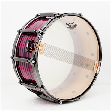Pearl MMGC1465S/BN #T18 [Masters Maple Gum 14×6.5 Snare Drum - Nitro Red and Black Lacquer Swirl  w/Nickel Hardware]【Pearlファクトリーツアー2024オーダー品】 画像4