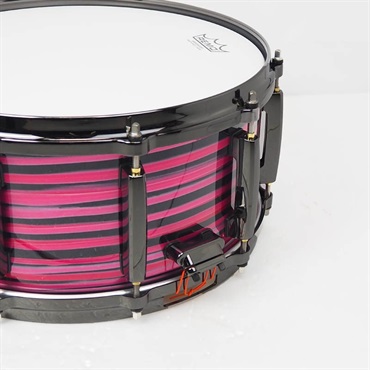 Pearl MMGC1465S/BN #T18 [Masters Maple Gum 14×6.5 Snare Drum - Nitro Red and Black Lacquer Swirl  w/Nickel Hardware]【Pearlファクトリーツアー2024オーダー品】 画像6