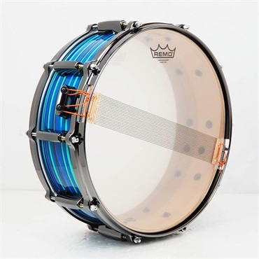 Pearl MMGC1450S/BN #T10 [Masters Maple Gum 14×5 Snare Drum - Blue Swirl  w/Nickel Hardware]【Pearlファクトリーツアー2024オーダー品】 画像4