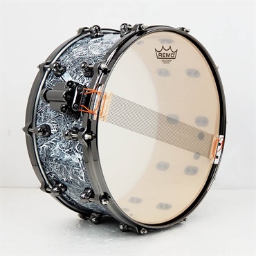 Pearl RF1C1465S/BN #T02 [Reference One 14×6.5 Snare Drum -Limited Color/White Marbleized]【Pearlファクトリーツアー2024オーダー品】 画像4