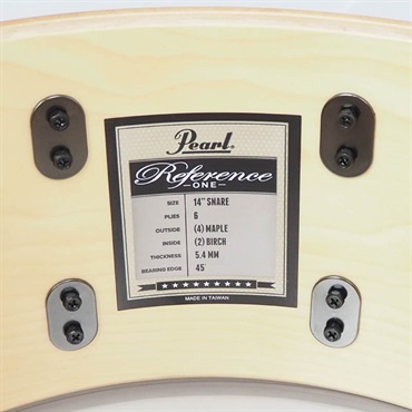 Pearl RF1C1465S/BN #T02 [Reference One 14×6.5 Snare Drum -Limited Color/Sapphire Fade over Bubinga]【Pearlファクトリーツアー2024オーダー品】 画像10