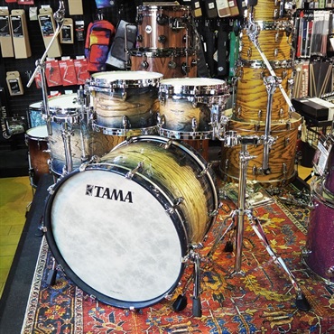 TAMA STAR Walnut 4pc Drum Kit [22BD，16FT，12TT，10TT] -Indigo Japanese Sen Burst- 画像2