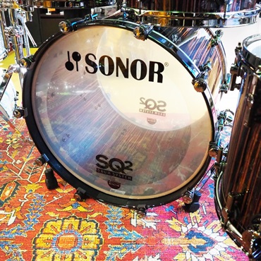 SONOR 【創業50周年大決算SALE】値下げしました！SQ2 System Beech Heavy 5pc Drum Kit -Ebony High Gloss- [BD22，TT10，TT12，FT14，FT16] 画像9