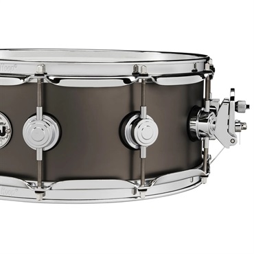 dw DRVD5514SVCBK [Collector's Satin Black over Brass Snare 14''x5.5''] 画像2