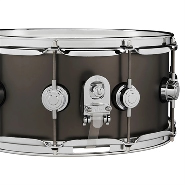 dw DRVD6514SVCBK [Collector's Satin Black over Brass Snare 14''x6.5''] 画像1