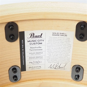 Pearl USED 中古 MCCM1465S/C #1001 [Music City Custom USA Solid Shell Snare Drums，Maple 14×6.5] 画像10