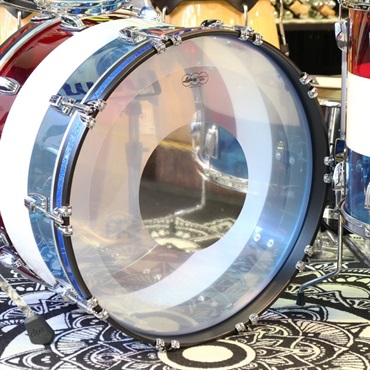 Ludwig VISTALITE 3pc Drum Kit Limited Edition Patterns [22BD，16FT，13TT] -Pattern A [Red/White/Blue]　【店頭展示特価品】 画像6