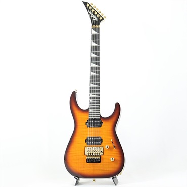 Jackson MJ Series Dinky DK Flame Maple (Amber Burst/Ebony) 画像1