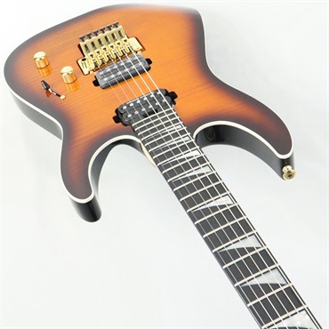 Jackson MJ Series Dinky DK Flame Maple (Amber Burst/Ebony) 画像4