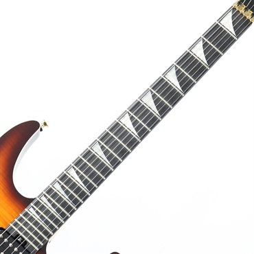 Jackson MJ Series Dinky DK Flame Maple (Amber Burst/Ebony) 画像5