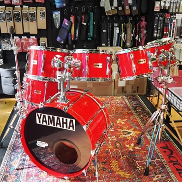 YAMAHA USED 中古 80s YD9000RG 7pc Drum Kit -Hot Red- [22BD，8TT，10TT，12TT，13TT，14TT，16FT/Made In Japan] 画像2