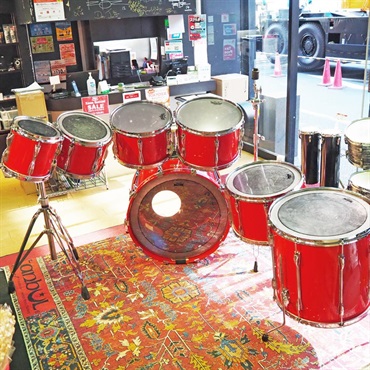 YAMAHA USED 中古 80s YD9000RG 7pc Drum Kit -Hot Red- [22BD，8TT，10TT，12TT，13TT，14TT，16FT/Made In Japan] 画像6