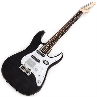 SCHECTER OL-SD-SSH-24-AL-VTR-FM (Satin See-Thru Black/Rosewood) 画像1