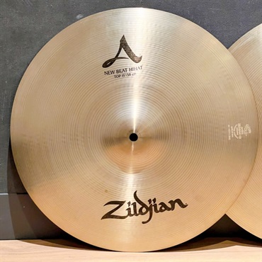 Zildjian USED 中古 A Zildjian New Beat HiHat 15 pair [NAZL15NB.HHT/15NB.HHBM][1155g/1665g] 画像1