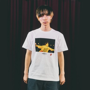 Ikebe Original Mick Photo by Mikio Ariga Tokyo Japan 1990 S/S Tee White-XL【ニューアルバム発売記念sale!!】 画像1