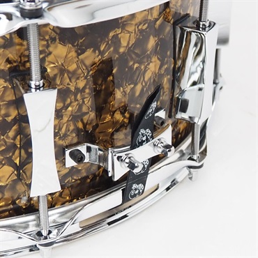 PORK PIE 【創業50周年大決算SALE】8ply Maple Snare Drum 14×6 - Root Beer Pearl Wrap 画像6