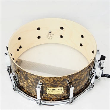 PORK PIE 【創業50周年大決算SALE】8ply Maple Snare Drum 14×6 - Root Beer Pearl Wrap 画像8