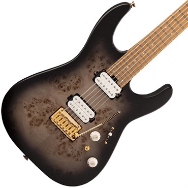 Charvel Pro-Mod DK24 HH 2PT CM Poplar Burl (Transparent Black Burst/Caramelized Maple) 画像2