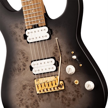 Charvel Pro-Mod DK24 HH 2PT CM Poplar Burl (Transparent Black Burst/Caramelized Maple) 画像3