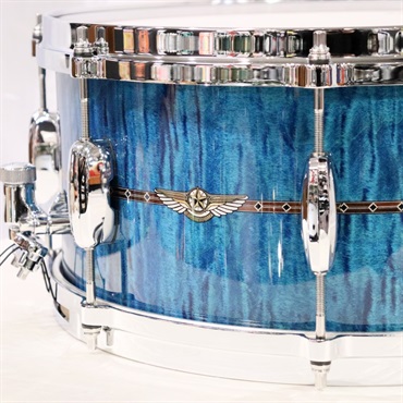 TAMA TMS1465DR-OLC [STAR Maple 14''×6.5'' Snare Drum - Ocean Blue Curly Maple]【Made in Japan】 画像1