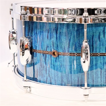 TAMA TMS1465DR-OLC [STAR Maple 14''×6.5'' Snare Drum - Ocean Blue Curly Maple]【Made in Japan】 画像2