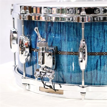 TAMA TMS1465DR-OLC [STAR Maple 14''×6.5'' Snare Drum - Ocean Blue Curly Maple]【Made in Japan】 画像3