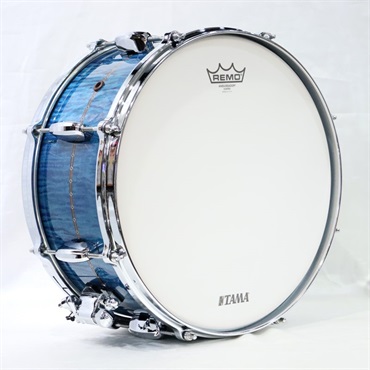 TAMA TMS1465DR-OLC [STAR Maple 14''×6.5'' Snare Drum - Ocean Blue Curly Maple]【Made in Japan】 画像7