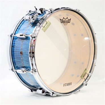 TAMA TMS1465DR-OLC [STAR Maple 14''×6.5'' Snare Drum - Ocean Blue Curly Maple]【Made in Japan】 画像8
