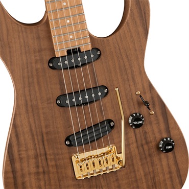 Charvel Pro-Mod DK22 SSS 2PT CM Mahogany with Walnut (Natural/Caramelized Maple) 画像3