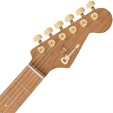 Charvel Pro-Mod DK22 SSS 2PT CM Mahogany with Walnut (Natural/Caramelized Maple) 画像4