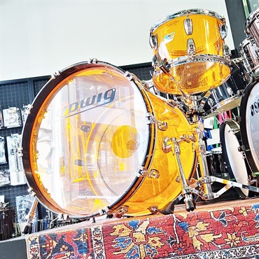 Ludwig USED 中古 Amber Vistalite 3pc Drum Kit [22BD.16FT.12TT/ファイバーケース付属] 画像1
