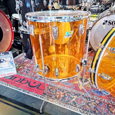 Ludwig USED 中古 Amber Vistalite 3pc Drum Kit [22BD.16FT.12TT/ファイバーケース付属] 画像5