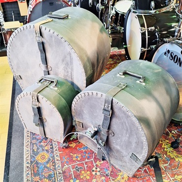 Ludwig USED 中古 Amber Vistalite 3pc Drum Kit [22BD.16FT.12TT/ファイバーケース付属] 画像10